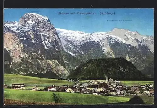 AK Abtenau, Panorama mit Tennengebirge