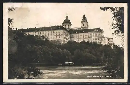AK Melk a. d. Donau, Stift mit Donau