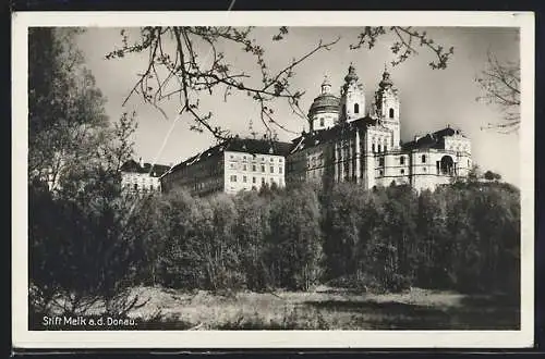 AK Melk a. d. Donau, Blick aufs Stift