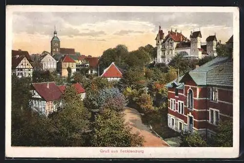 AK Tecklenburg, Ortsansicht, Kirche