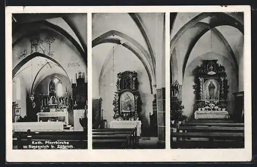 AK Sinzenich b. Zülpich, Innenansicht Kath. Pfarrkirche