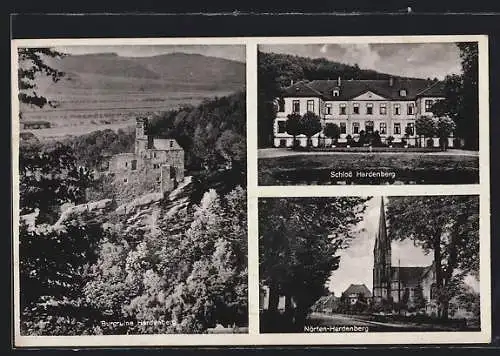 AK Hardenberg / Nörten, Burgruine, Nörten-Hardenberg, Schloss