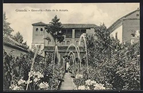 AK Granada, Generalife, Patio de la Acequia