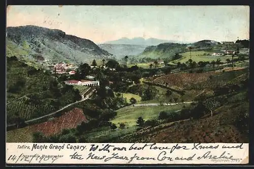 AK Tafira /Monte Grand Canary, Ortsansicht aus der Vogelschau