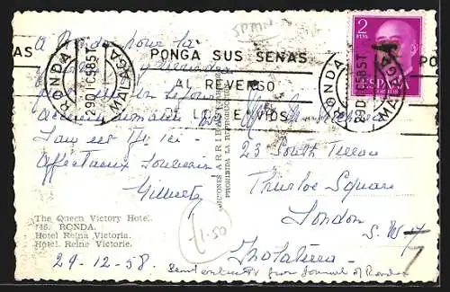 AK Ronda, Hotel Reina Victoria