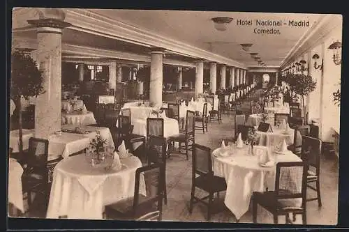 AK Madrid, Hotel Nacional, Comedor