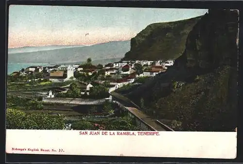 AK San Juan de la Rambla /Tenerife, Gesamtansicht aus der Vogelschau