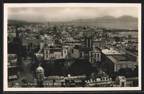 AK Las Palmas, Vista del Barrio de Triana