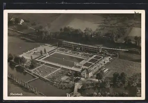 AK Kulmbach, Schwimmbad vom Flugzeug aus gesehen