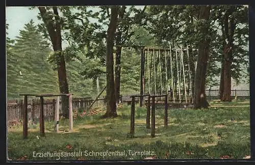 AK Schnepfenthal, Der Turnplatz der Erziehungsanstalt