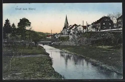 AK Wiehl, Flusspartie mit Blick zur Ortschaft