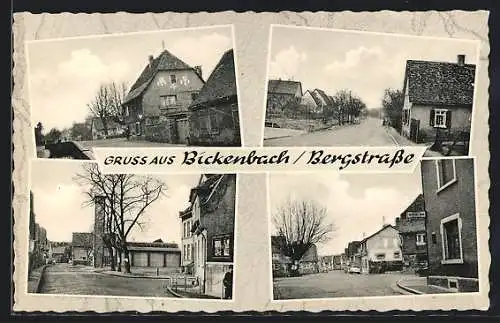 AK Bickenbach /Bergstrasse, Ortspartien im Herbst