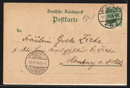 Lithographie Berlin, Partie am neuen Dom