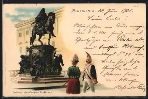 AK Berlin, Denkmal des Grossen Kurfürsten