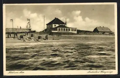 AK Wangerooge, Hotel am Meer, Strandkörbe