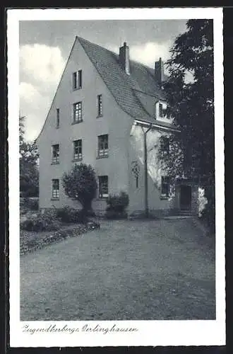 AK Oerlinghausen /Teutoburger Wald, An der Jugendherberge, Auf dem Berge 11