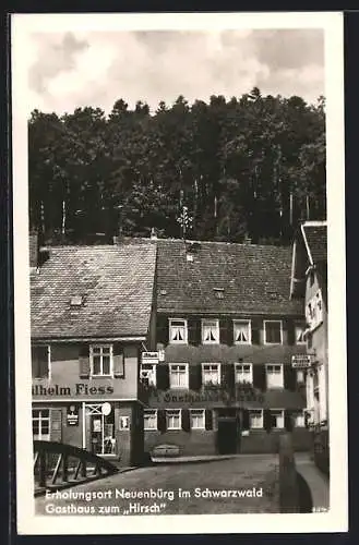 AK Neuenbürg / Schwarzwald, Gasthaus Zum Hirsch