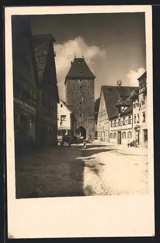 AK Altdorf / Nürnberg, Ortspartie mit Blick auf das Obertor