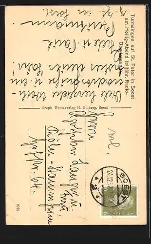 AK Soest, Ortspartie zu Heilig Abend