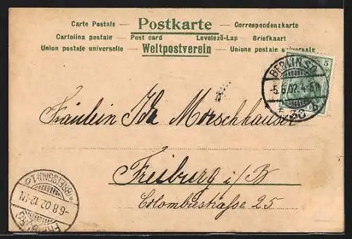 Lithographie Berlin, Der Wasserfall am Kreuzberg
