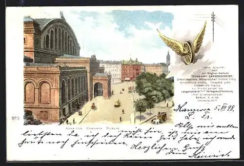 AK Berlin-Kreuzberg, Sicht zum Anhalter Bahnhof