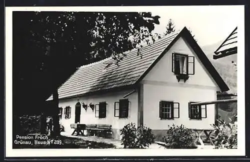 AK Mariazell, Grünau, Hotel-Pension Fröch