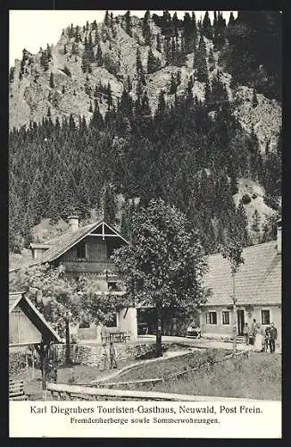 AK Frein an der Mürz, Neuwald, Touristen-Gasthaus von Karl Diegruber