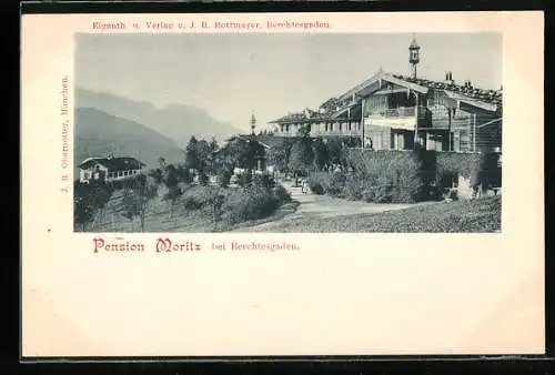 AK Berchtesgaden, An der Hotel-Pension Moritz