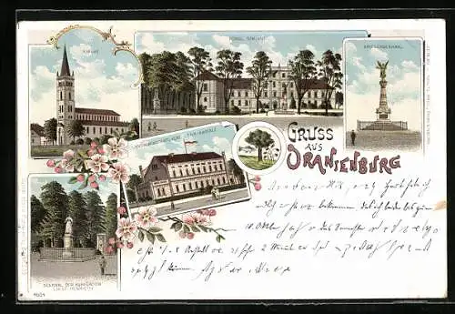 Lithographie Oranienburg, Landwirtschaftliche Lehr-Anstalt, Königl. Seminar