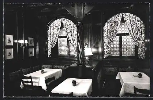 AK Wien, Restaurant Rieder am Rathausplatz, Innenansicht