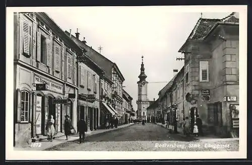 AK Radkersburg /Stmk., Langgasse mit Blick zur Kirche