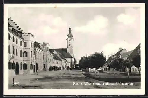 AK Gnas /Steiermark, Kirche am Hauptplatz