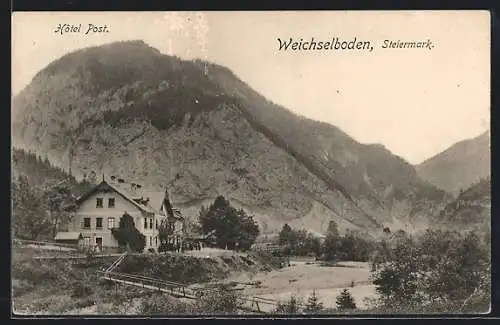 AK Weichselboden, Hotel Post mit Umgebung
