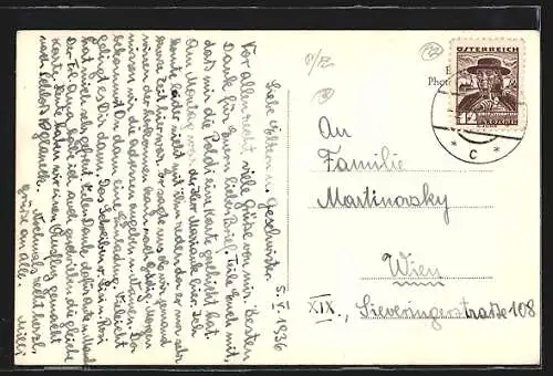 AK Anif, Ortspanorama mit Watzmann und Untersberg