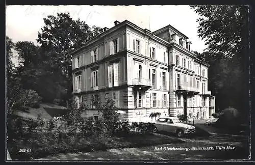 AK Bad Gleichenberg /Steiermark, Partie an der Villa Max