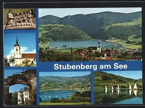 AK Stubenberg am See, Epitaph Herberstein, Pfarrkirche, Alt-Schielleiten, Ortsansichten