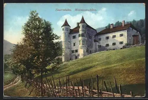 AK Hofgastein, Weitmoserschloss an der Tauernbahn