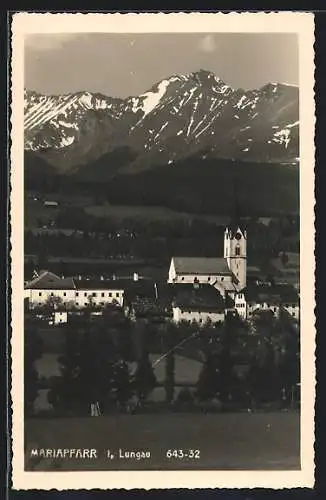 AK Mariapfarr im Lungau, Ortsansicht mit der Kirche
