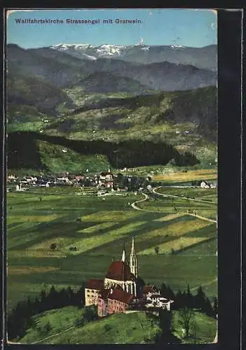 AK Strassengel, Die Wallfahrtskirche gegen Gratwein