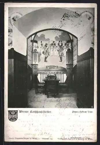 AK Wien, Restaurant Wiener Rathhaus-Keller, Scholz-Nestron-Loge