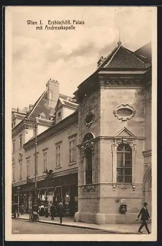 AK Wien, Erzbischöfliches Palais mit Andreaskapelle