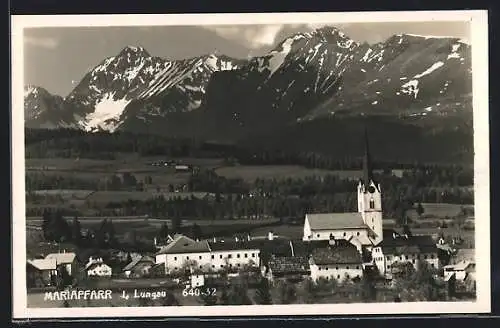 AK Mariapfarr i. Lungau, Ortsansicht mit der Kirche