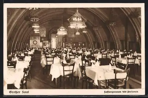 AK Wien, Gasthaus Wiener Rathaus-Keller, Grosser Saal