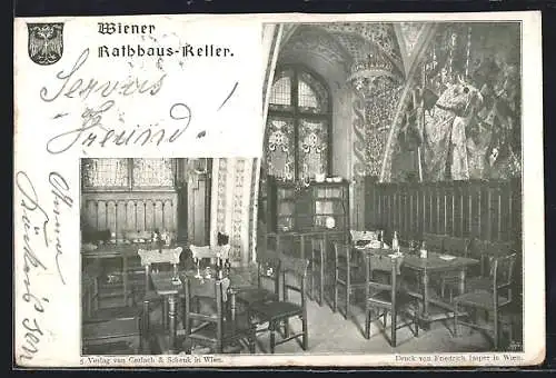 AK Wien, Restaurant Rathhaus-Keller, Gästezimmer