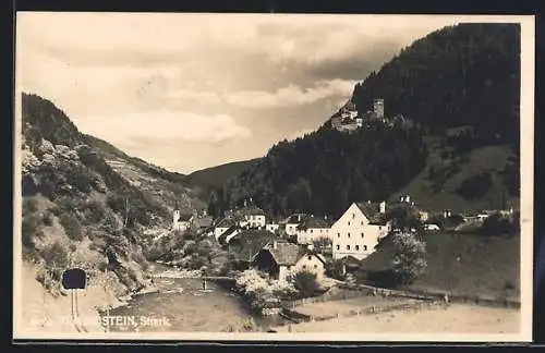AK Ramingstein /Stmk., Ortsansicht mit Kirche und Tunnel