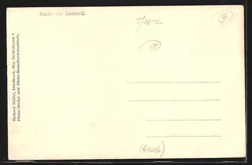 AK Reith bei Seefeld, Ortsansicht mit Kirche