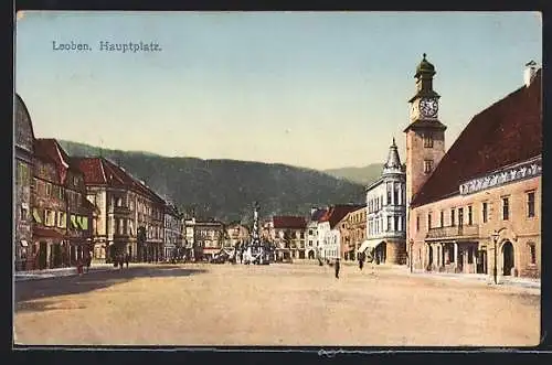 AK Leoben, Ansicht vom Hauptplatz