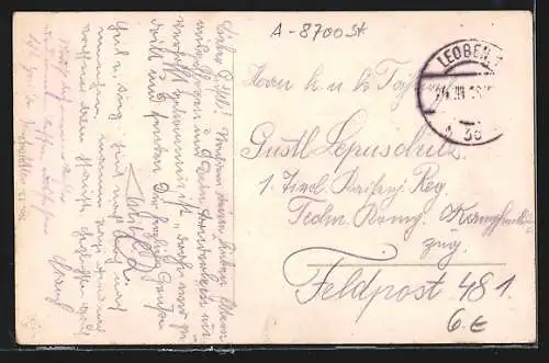 AK Leoben, Ansicht vom Hauptplatz