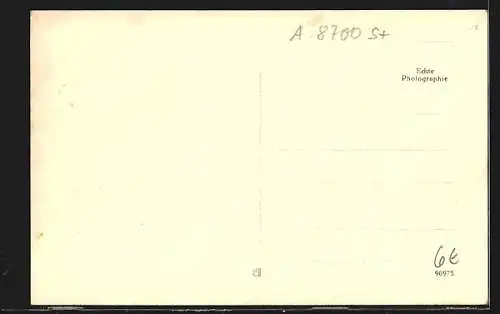 AK Donawitz, Ortsansicht mit Hochöfen