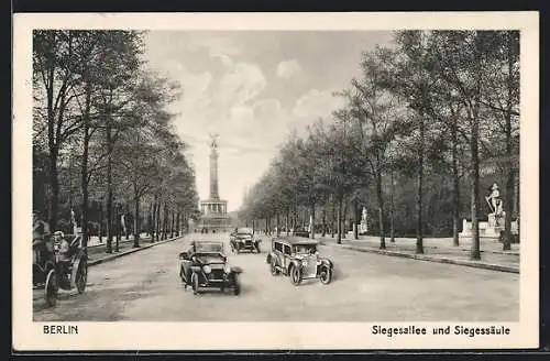 AK Berlin, Siegesallee und Siegessäule